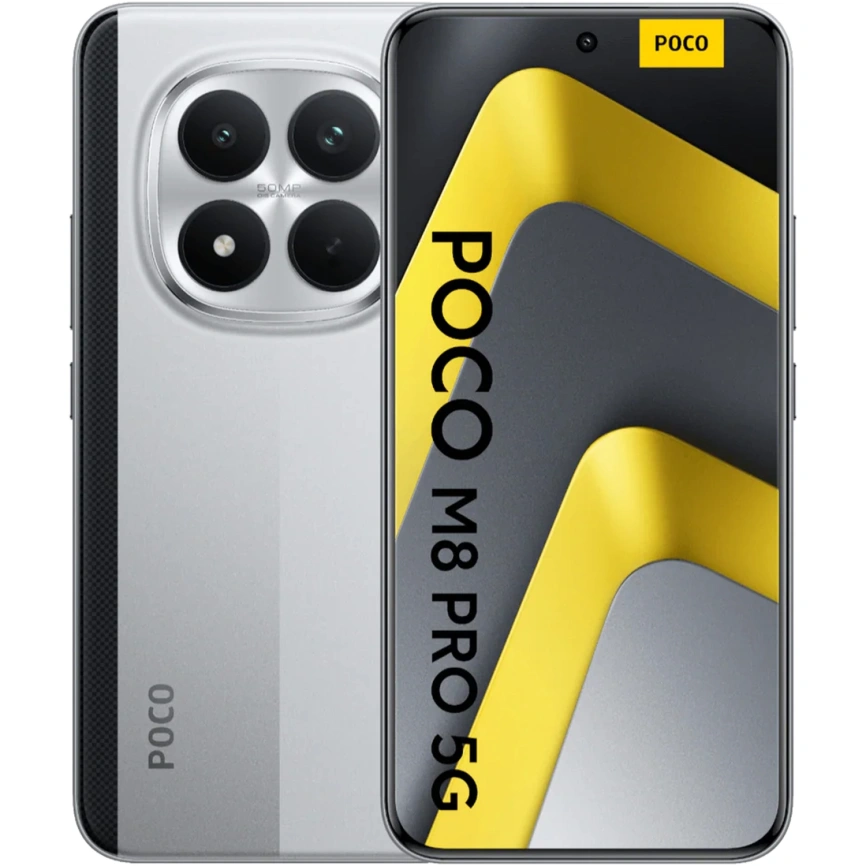 Смартфон Xiaomi Poco M8 Pro 5G 12/512Gb Silver Global Version фото 1