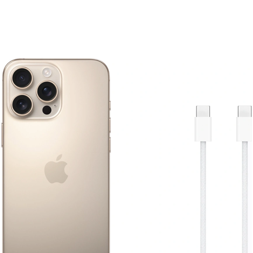Смартфон Apple iPhone 16 Pro Max 512Gb Dual Sim Desert Titanium фото 5