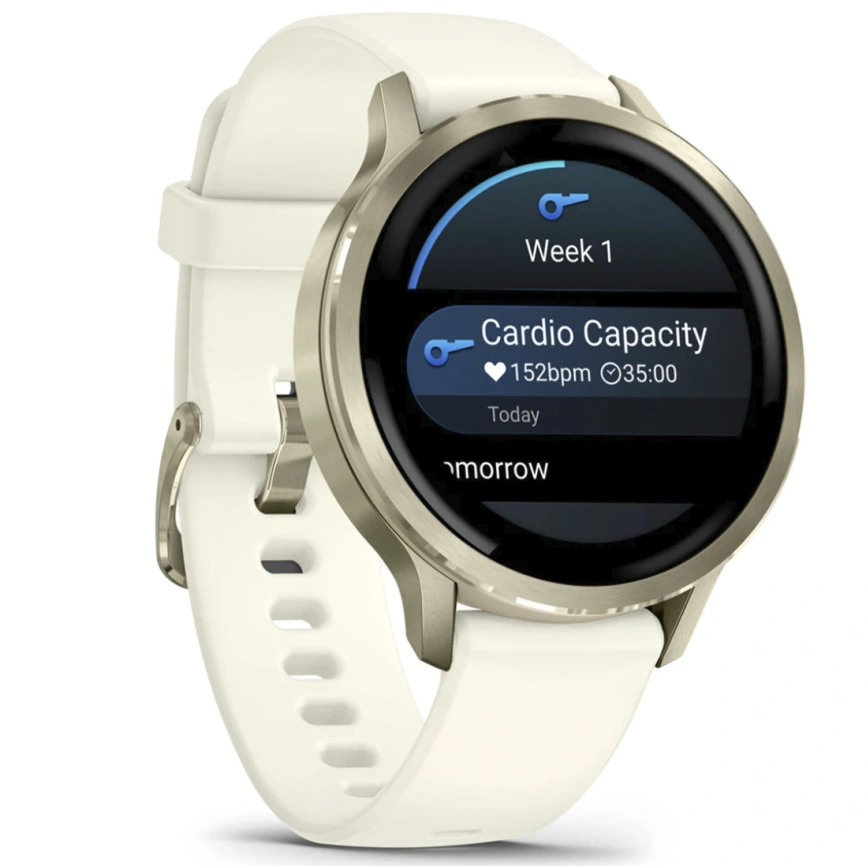 Смарт-часы Garmin Venu 4 41mm Lunar Gold Bezel With Bone Silicone Band (010-03013-00) фото 5