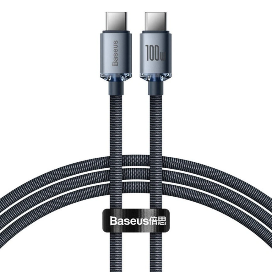 Кабель Baseus USB-C/USB-C 100W 2m CAJY000701 Blue фото 1