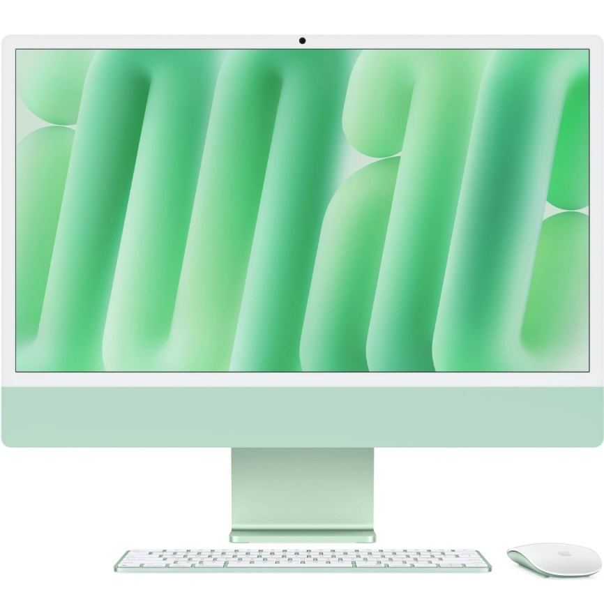 Моноблок Apple iMac (2024) 24 Retina 4.5K M4 8C CPU, 8C GPU/16GB/256Gb (MWUE3) Green фото 1