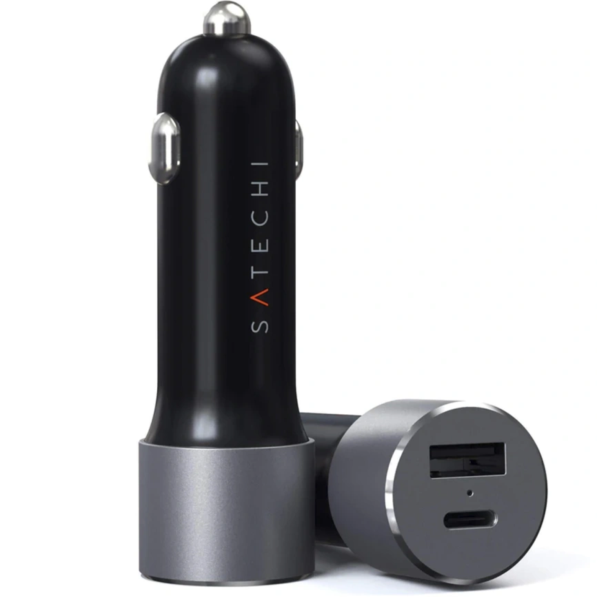 Автомобильное зарядное устройство Satechi 72W USB-C/USB-A ST-TCPDCCM Space Gray фото 1