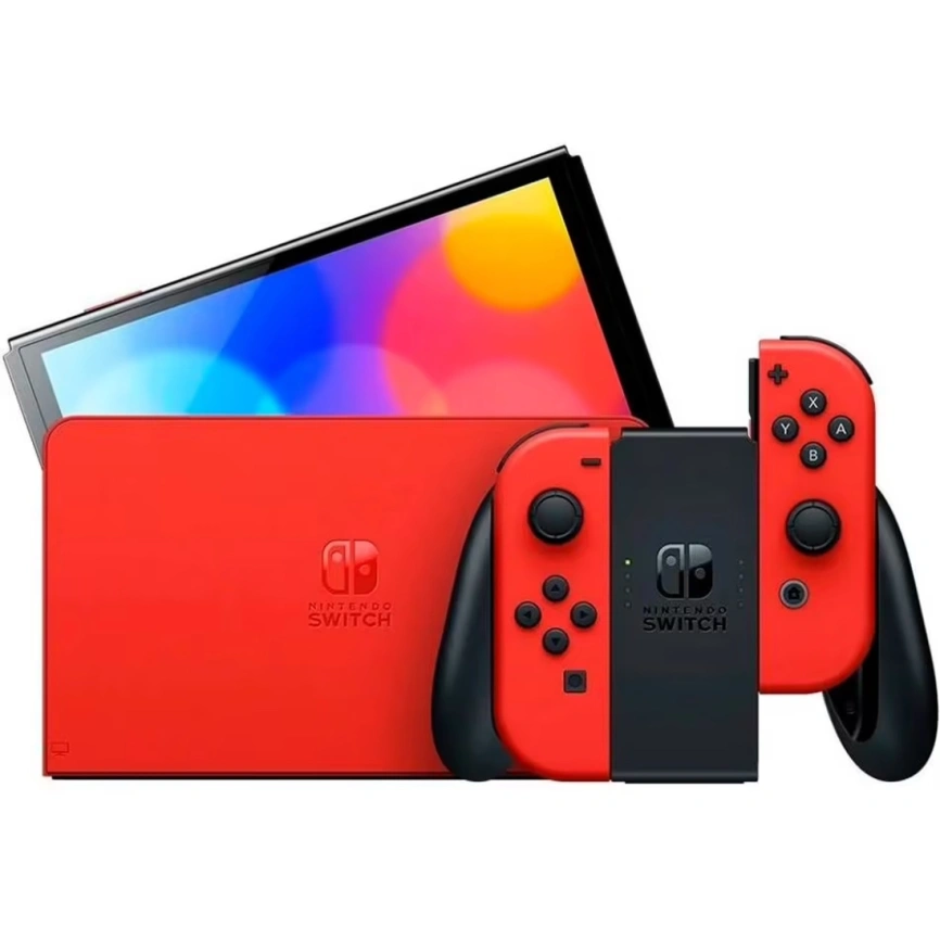 Игровая приставка Nintendo Switch OLED 64GB Mario Red Edition фото 1