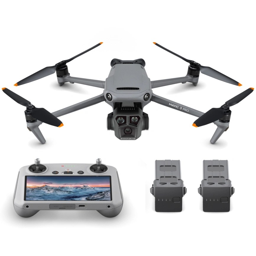 Квадрокоптер DJI Mavic 3 Pro Fly More Combo (DJI RC) Gray фото 1