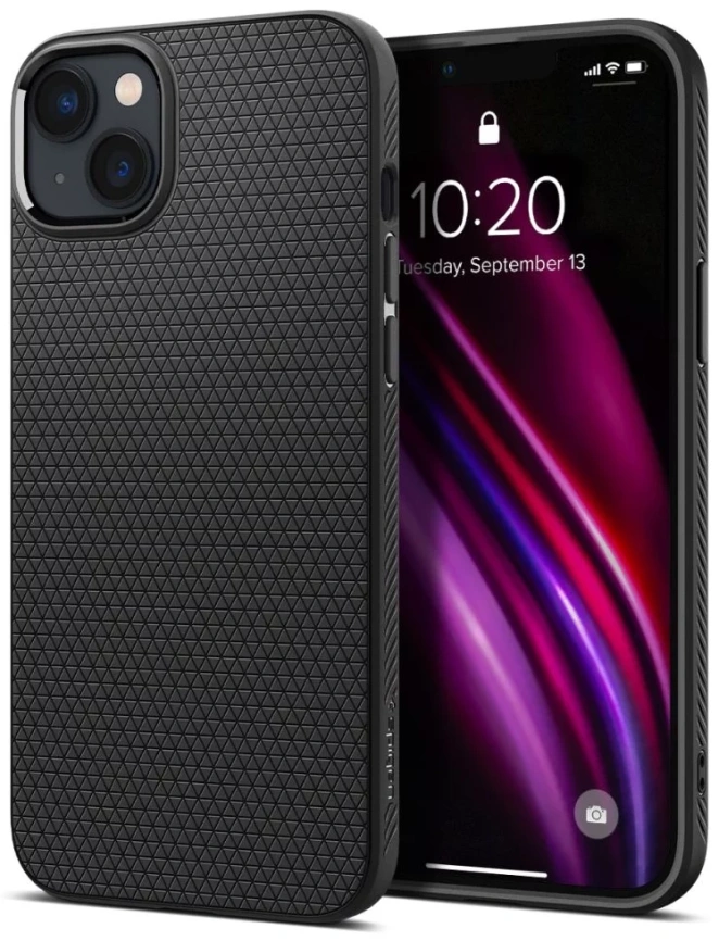 Чехол Spigen Liquid Air для iPhone 14 (ACS05037) Matte Black фото 2