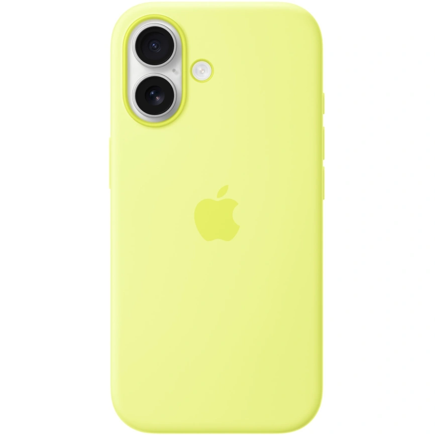 Чехол Apple Silicone Case with MagSafe для iPhone 17 Neon Yellow фото 2