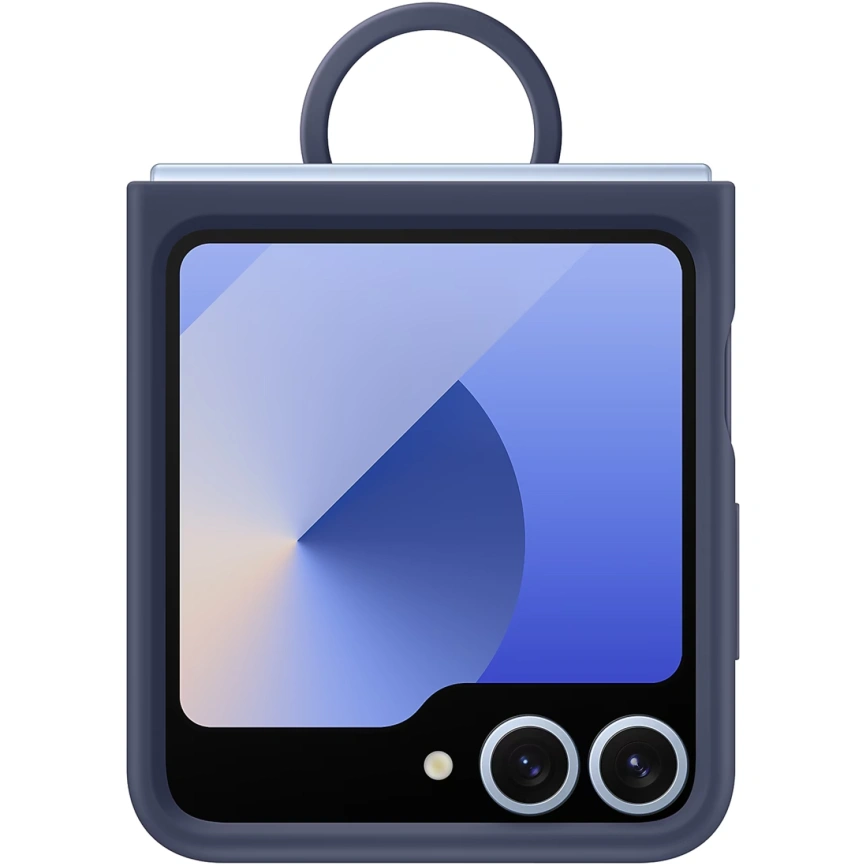 Чехол Samsung Silicone Case with Ring для Galaxy Z Flip6 Blue фото 3